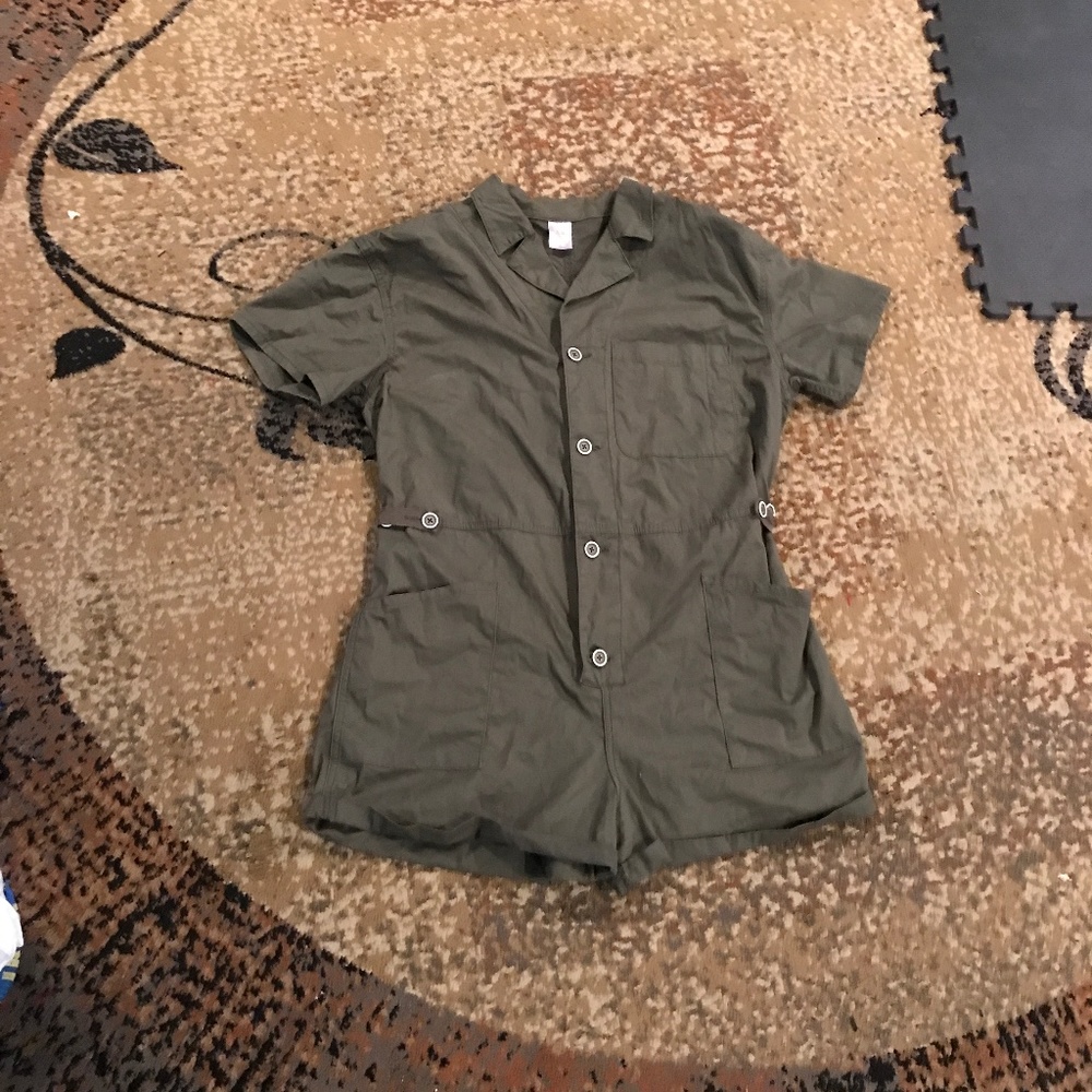 Rusty Green Romper